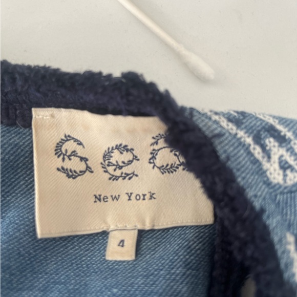 SEA NEW YORK SLEEVELESS EMBROIDERED TOP SIZE 4 - Picture 6 of 7